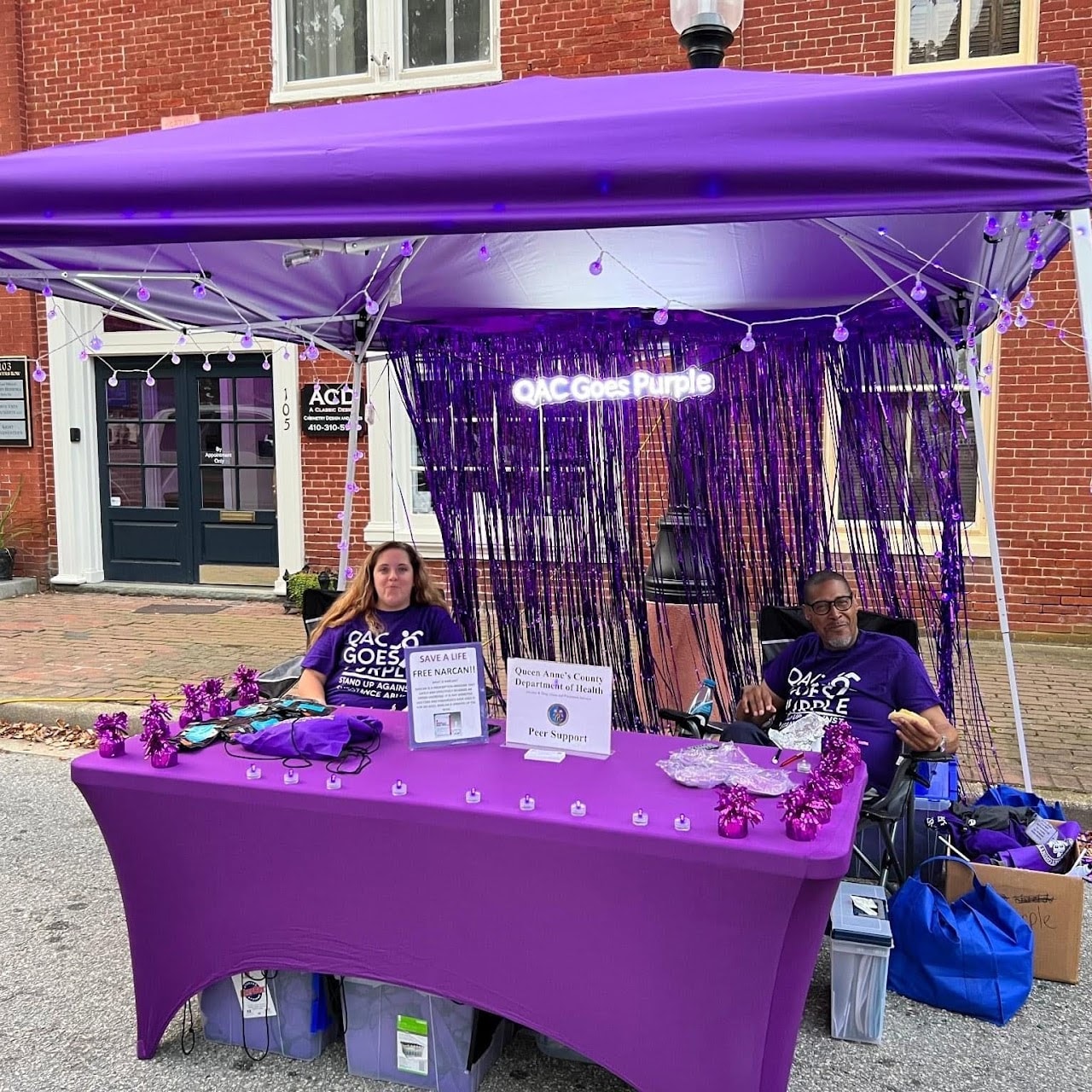 QAC Goes Purple community resource event